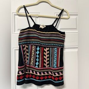 Savanna Jane embroidered tank top size medium